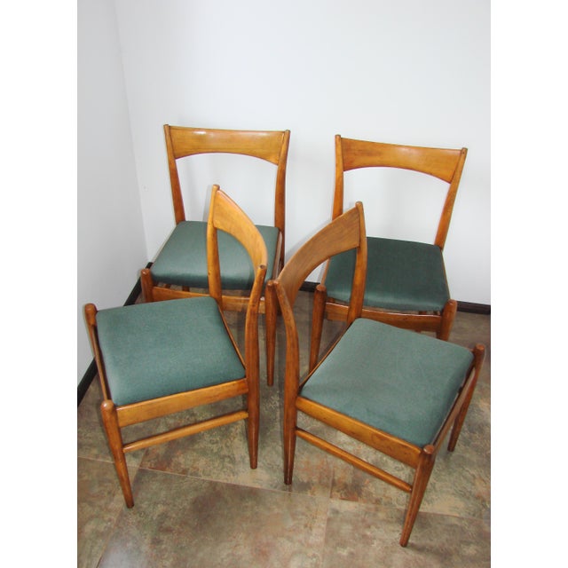 1970s Scandinavian Chairs in Beech, 1970s, Set of 4 For Sale - Image 5 of 12