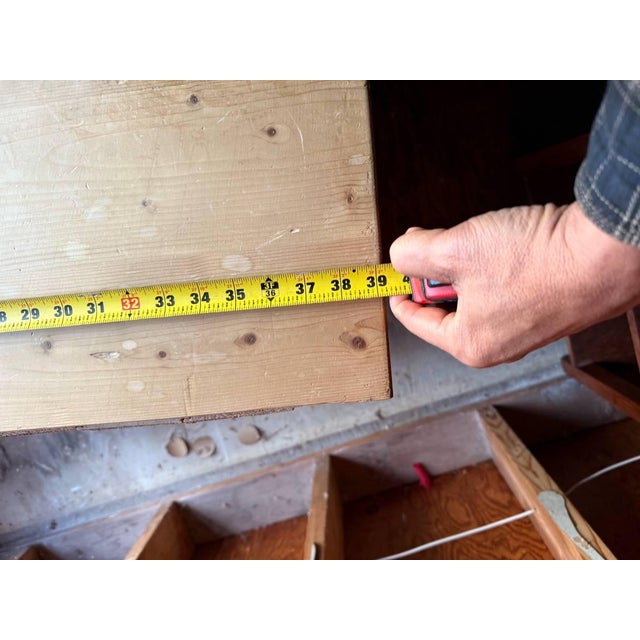 Vintage Rustic Style Natural Pine Buffet Cupboard Cabinet For Sale - Image 14 of 14