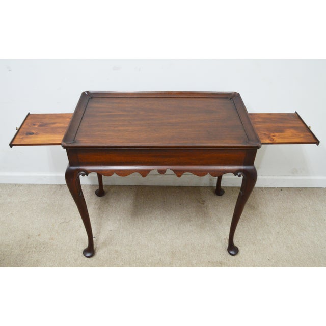 Henkel Harris Mahogany Side Tea Table For Sale - Image 11 of 12
