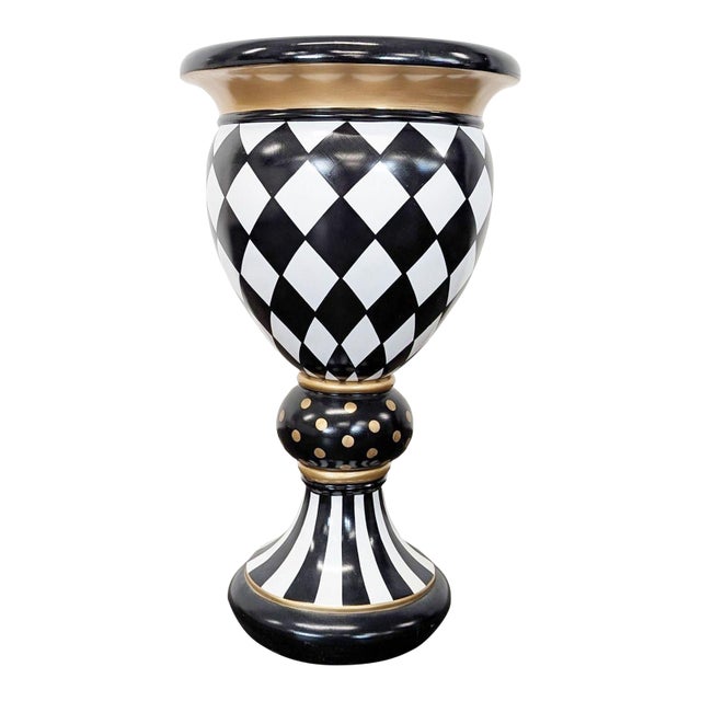 MacKenzie-Childs Pedestal Urn For Sale