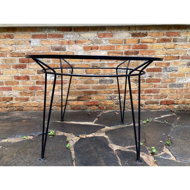 Metal Tempestini Patio Table, Attributed For Sale - Image 7 of 8
