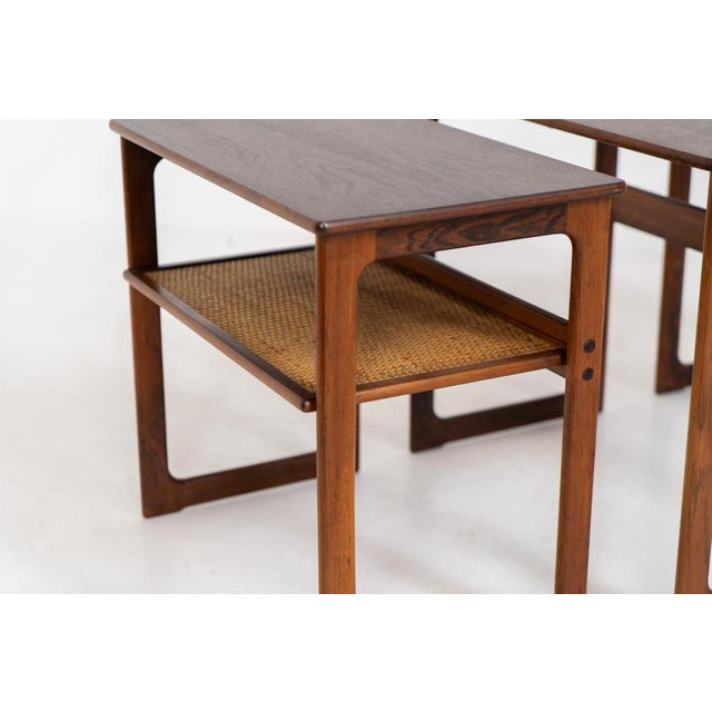Wood Model 219 Nesting Tables by Johannes Andersen & Illum Wikkelso, Set of 3 For Sale - Image 7 of 14