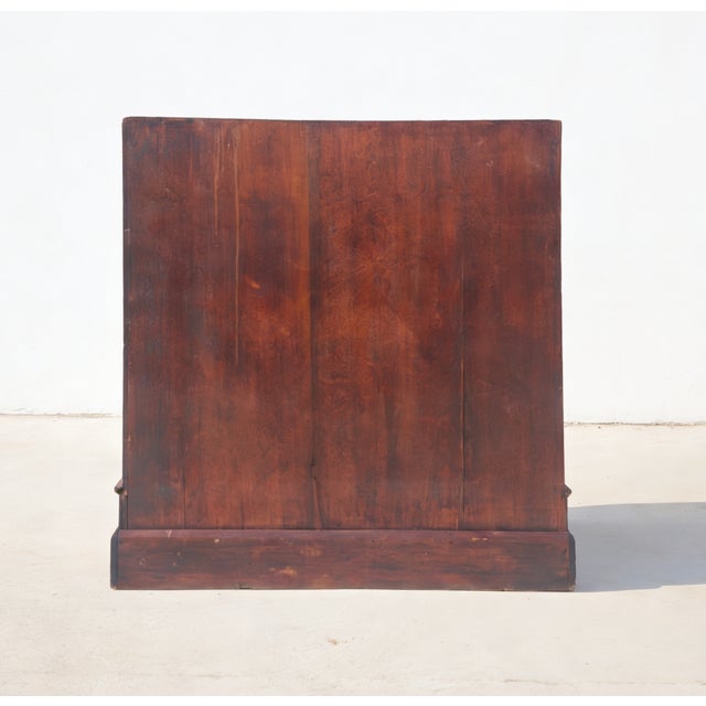 Late 19th Century Ancient Chinese Elm Lacquered Cabinet For Sale - Image 5 of 5