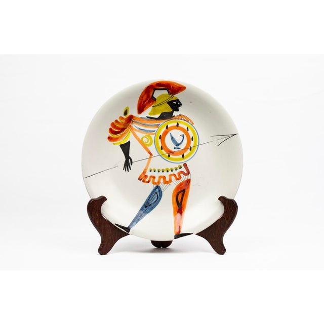 Glazed Earthenware Plate by Roger Capron, 1950s For Sale - Image 13 of 13
