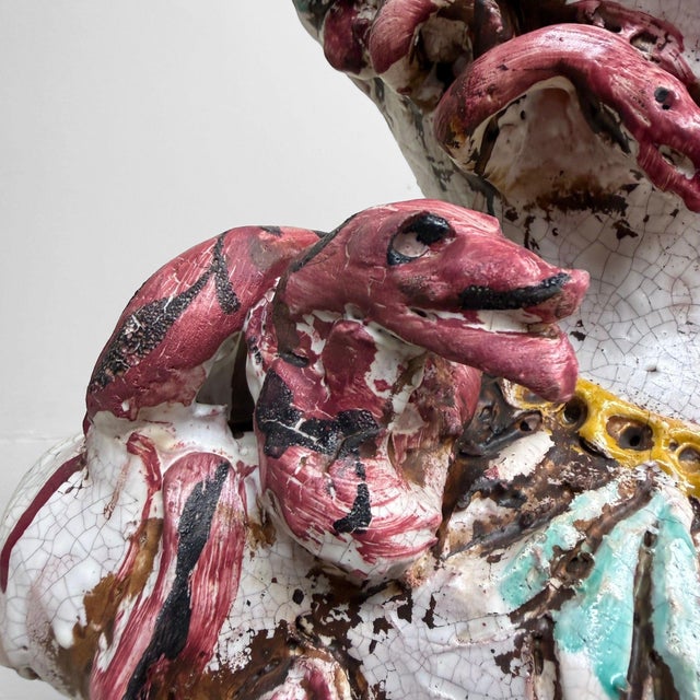 Anthropomorphic Ceramic Bust Vase by Gennaro Condurso, Seminara, Italy, 2010s For Sale - Image 4 of 17