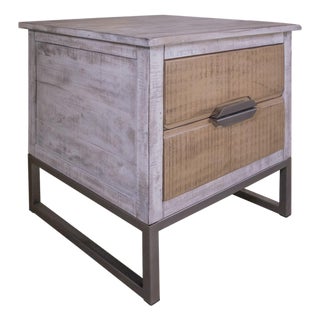 Amelia 2 Drawer End Table / Nightstand For Sale