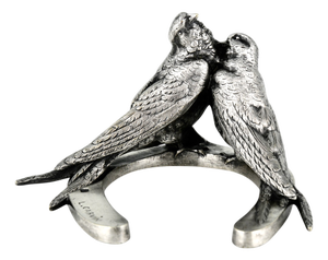 Art Nouveau Bronze Sculpture of Swallows by Louis Albert Carvin, 1900