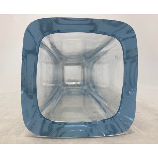 Glass 1960s 10.5" Strömbergshyttan Swedish Art Glass "Sommerso" Vase, Model 1031 For Sale - Image 7 of 10