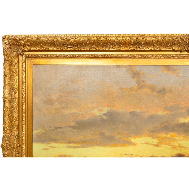 Grand Tour Italian Landscape Painting “View of Roman Campagna Ruins” by Hermann Corrodi For Sale - Image 3 of 18