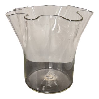 Jennifer Bartlett for a/D Gallery Hand Blown Glass Vase, Vintage For Sale
