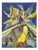 Everett Ball, Dream Tower in the Night, Lithograph Enhanced with Watercolor, 1975 For Sale