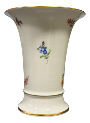 Porcelain Vase with Gilt Rim from Meissen, 1950s
