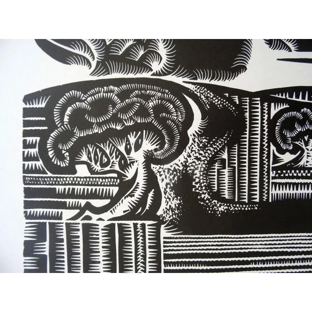 Contemporary Dainis Rozkalns, Woodcocks Return, 1970, Linocut For Sale - Image 3 of 5