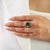 Art Deco 4.37 Carat Emerald & Baguette Diamond Ring Size 5.5 in 14k Gold For Sale In New York - Image 6 of 13