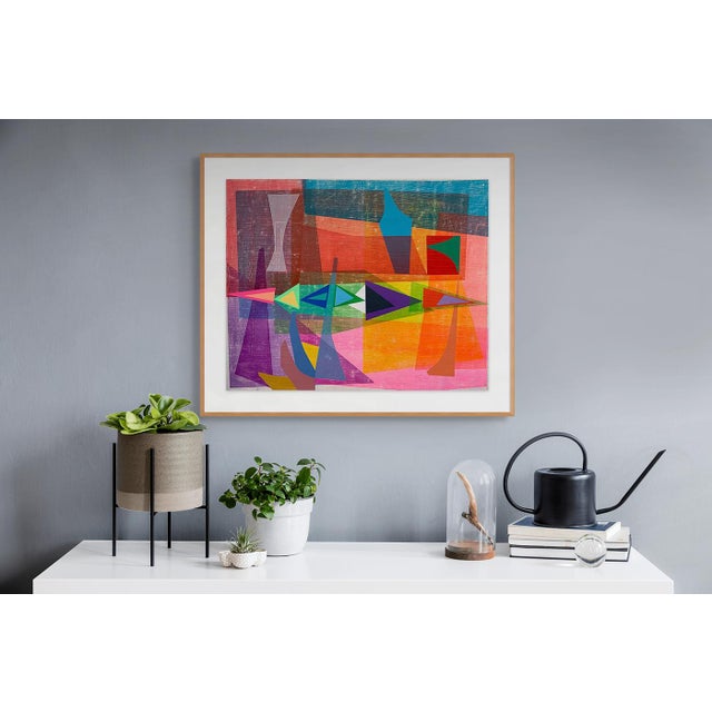 Colour pencil, acrylic paint, modelling paste, and oil paint on paper Edition: Unique. Unframed. Although the initial...