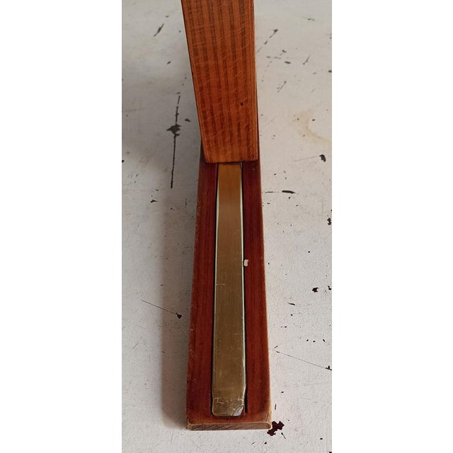 Mid-Century Modern Adjustable Table with Decorative Copper Countertop For Sale - Image 3 of 15