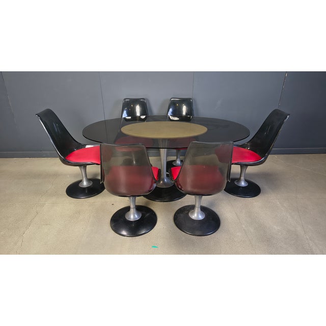 Metal Space Age Dining Set from Chromcraft, 1970s, Set of 7 For Sale - Image 7 of 8