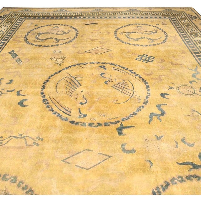 Mid-Century Modern Doris Leslie Blau Monumental 1920s Chinese Rug For Sale - Image 3 of 7