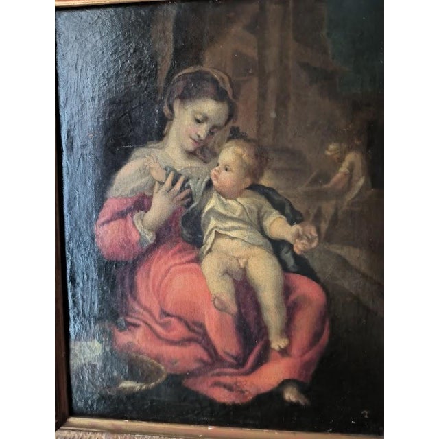 Antonio Allegri, Madonna della Cesta, 1500s, Oil on Canvas For Sale - Image 4 of 7
