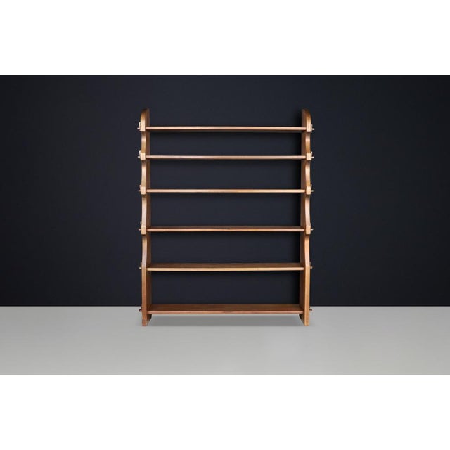Handcrafted Wood Alpine Bookcase with Wedge Joinery, 1950s For Sale - Image 17 of 18