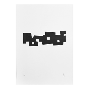 Contemporary Abstract Screenprint on 250 G/M2 Drawing Paper "Xxv 46 090" by Pierre Muckensturm