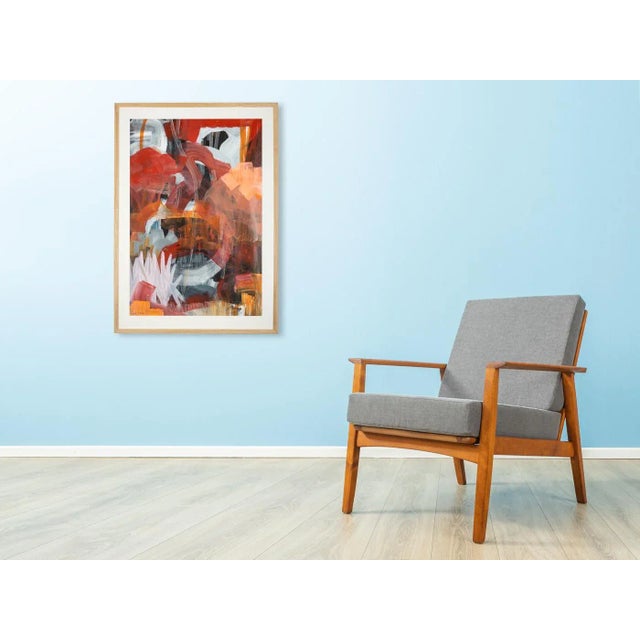 Good Mood, Acrylic on Paper, Framed For Sale - Image 3 of 11