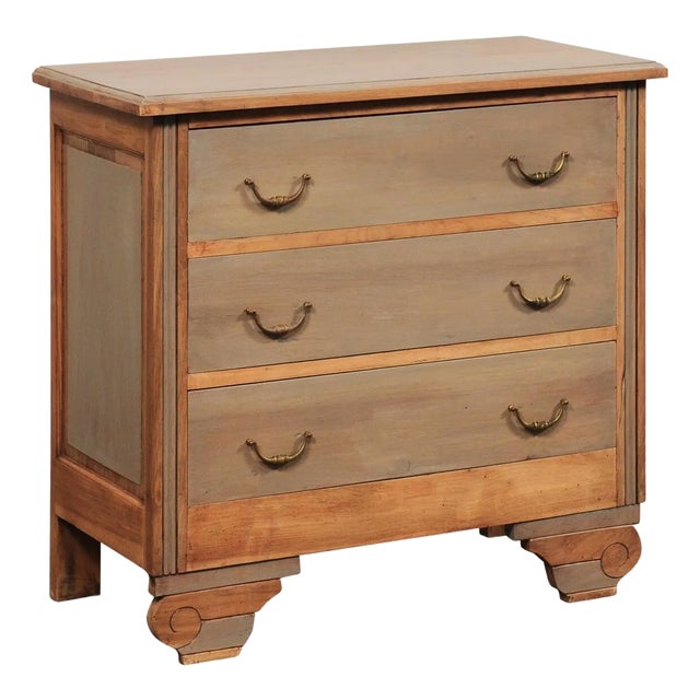 French Wooden Commode with Unusual Feet For Sale