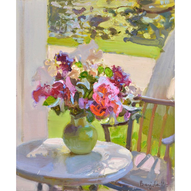 Early 21st Century Valery Bayda, Sunny Afternoon, 2025, Oil on Canvas & Cardboard For Sale - Image 5 of 5