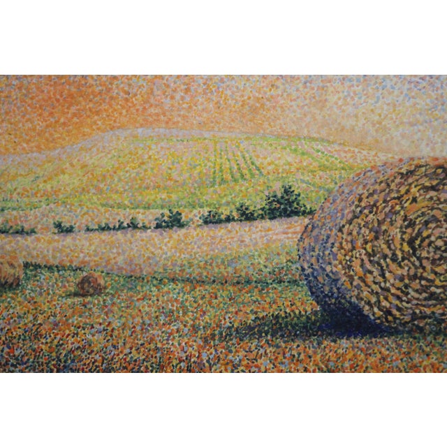 Everwyn, Impressionist Wheat Field Landscape, Oil Painting, Framed For Sale - Image 12 of 15