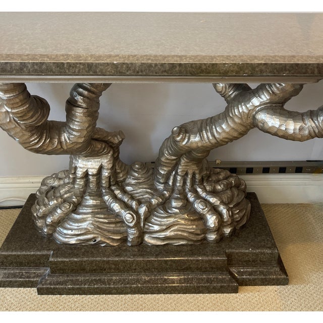 Late 20th Century Mid Century Tree Form Console Table by Marge Carson For Sale - Image 5 of 18