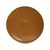 Vintage Round Camel Skai Ottoman, 1960s For Sale - Image 4 of 12