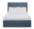 Casa Cosima Hadley Twin Bedframe, Navy Linen For Sale - Image 4 of 4