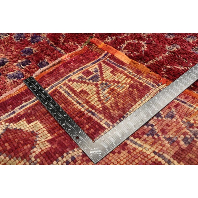 Mid 20th Century Vintage Berber Moroccan Rug - 06'11 X 10'00 For Sale - Image 5 of 10