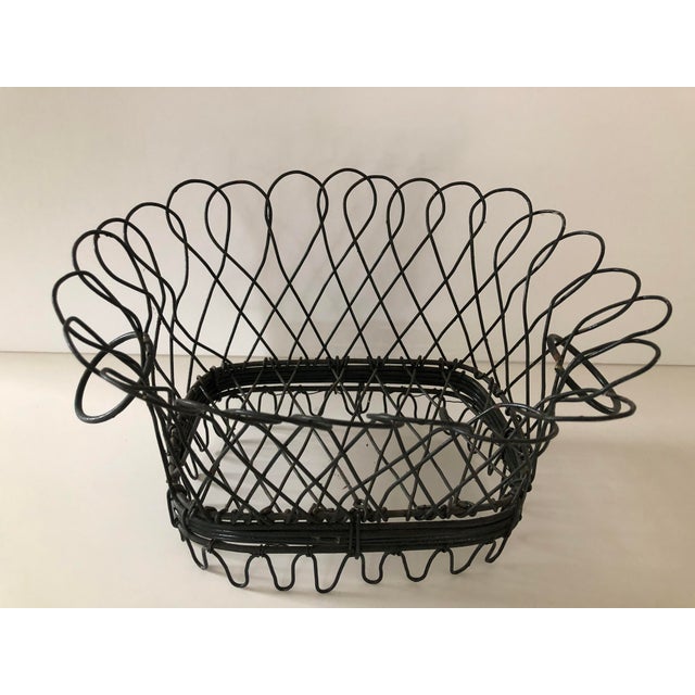 Antique Handmade Wire Basket Chairish