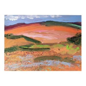 1987 Abstract Acrylic Landscape Painting by Harry Hilson
