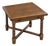 Antique English Jacobean Revival Oak Draw Leaf Mahjong Game Table, C. 1920s For Sale