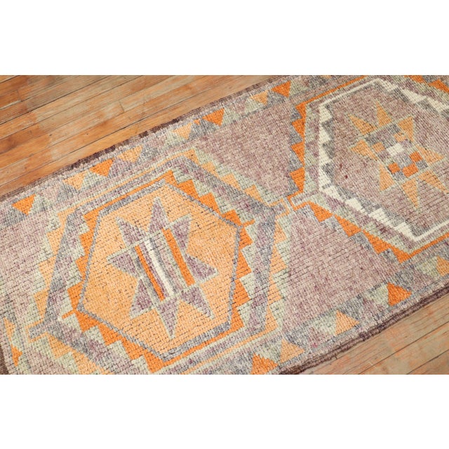Vintage Zabihi Collection Turkish Anatolian Runner - 2'8" x 14'5" For Sale - Image 4 of 9