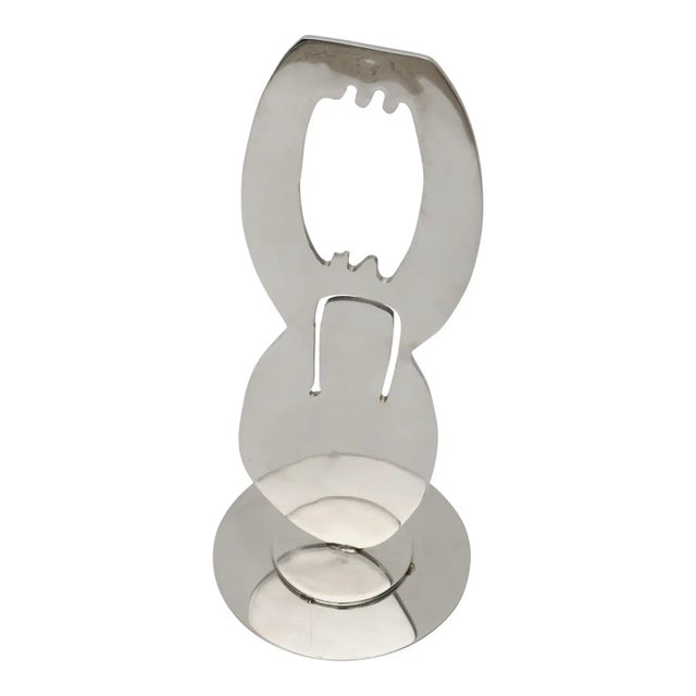 1970s Jack Schuyler Abstract Sculpture Polished Steel For Sale - Image 13 of 13