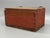 Early 20th Century Red and Black Hand Made Pine Primitive Box For Sale - Image 4 of 15