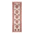1970s Vintage Handmade Wool Cotton Beige Orange Runner Rug For Sale