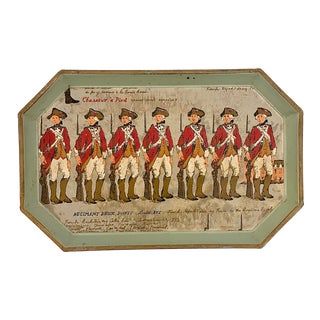 Vintage Tole Metal Tray For Sale