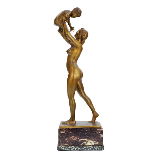 Johannes Boese, Mother Happiness, 1910, Bronze For Sale
