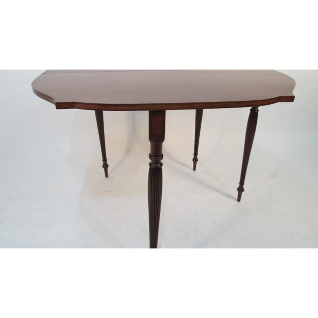 1900s Traditional Solid Mahogany Card Table For Sale - Image 10 of 12