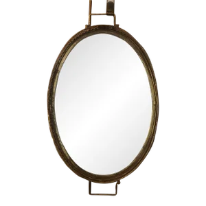 1970s Large Mirrored Vanity Tray With Double Handles