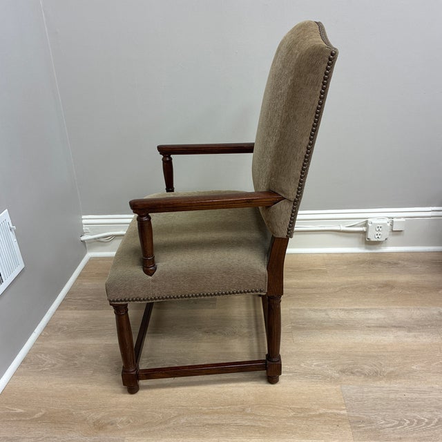 Restoration Hardware Mediterranean Empire Arm Chairs Pair For Sale - Image 10 of 10