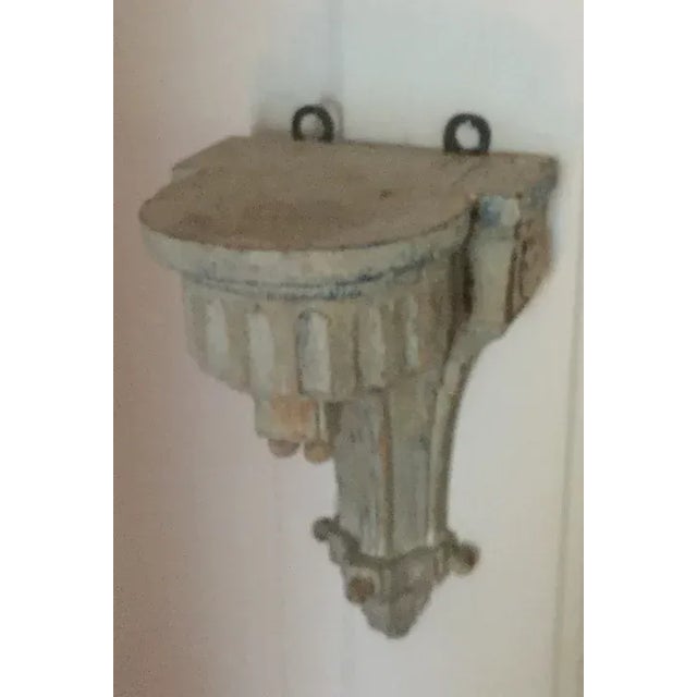 Antique 18th Century French Directoire Carved Wood Wall Bracket Shelf For Sale - Image 11 of 13