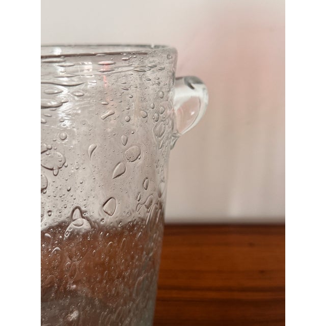 Bubbled Glass Champagne Bucket in the Style of Biot, France, Circa 1960 For Sale - Image 6 of 9