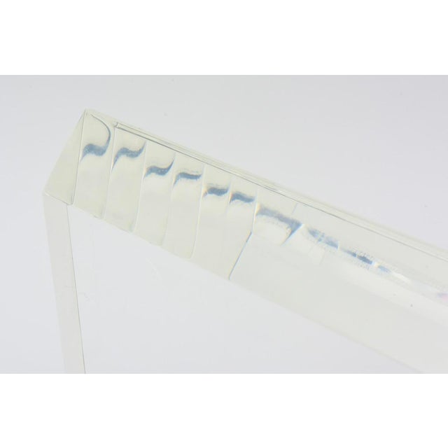 Plastic Vintage Karl Springer Lucite Magazine or Book Stand, 1980's For Sale - Image 7 of 13
