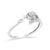 Contemporary .925 Sterling Silver Diamond Accent "MOM" Heart Ring (J-K Color, I2-I3 Clarity) - Ring Size 6 For Sale - Image 3 of 7
