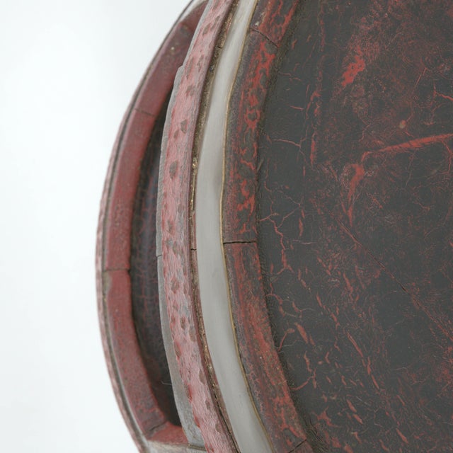 20th Century Portuguese Wooden Barrel Side Table For Sale - Image 14 of 18